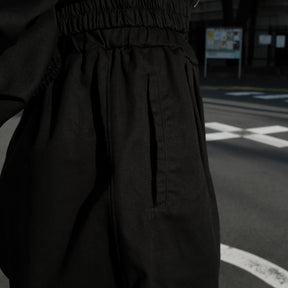 INTODUSK / EDGE DRAWSTRING PANT BLACK