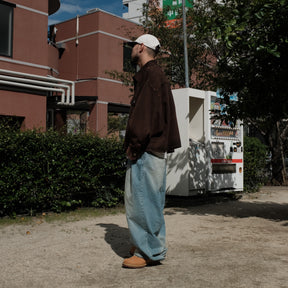 INTODUSK / SLOPE DENIM SHIRTS WASHED BROWN