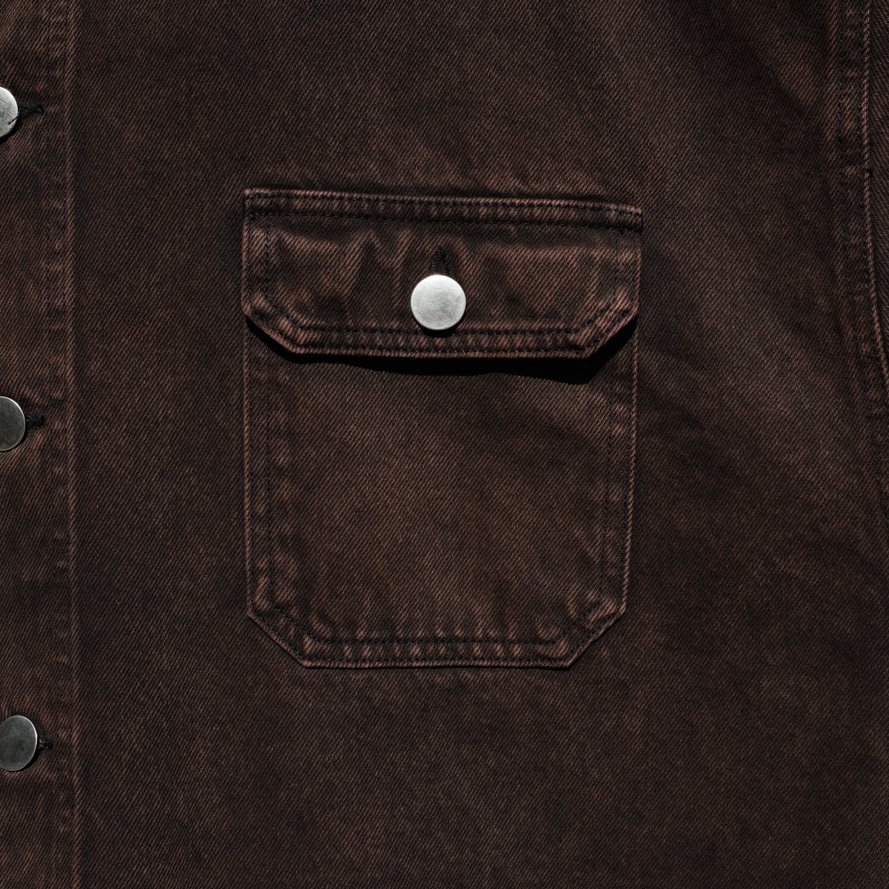 INTODUSK / SLOPE DENIM SHIRTS WASHED BROWN