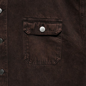 INTODUSK / SLOPE DENIM SHIRTS WASHED BROWN