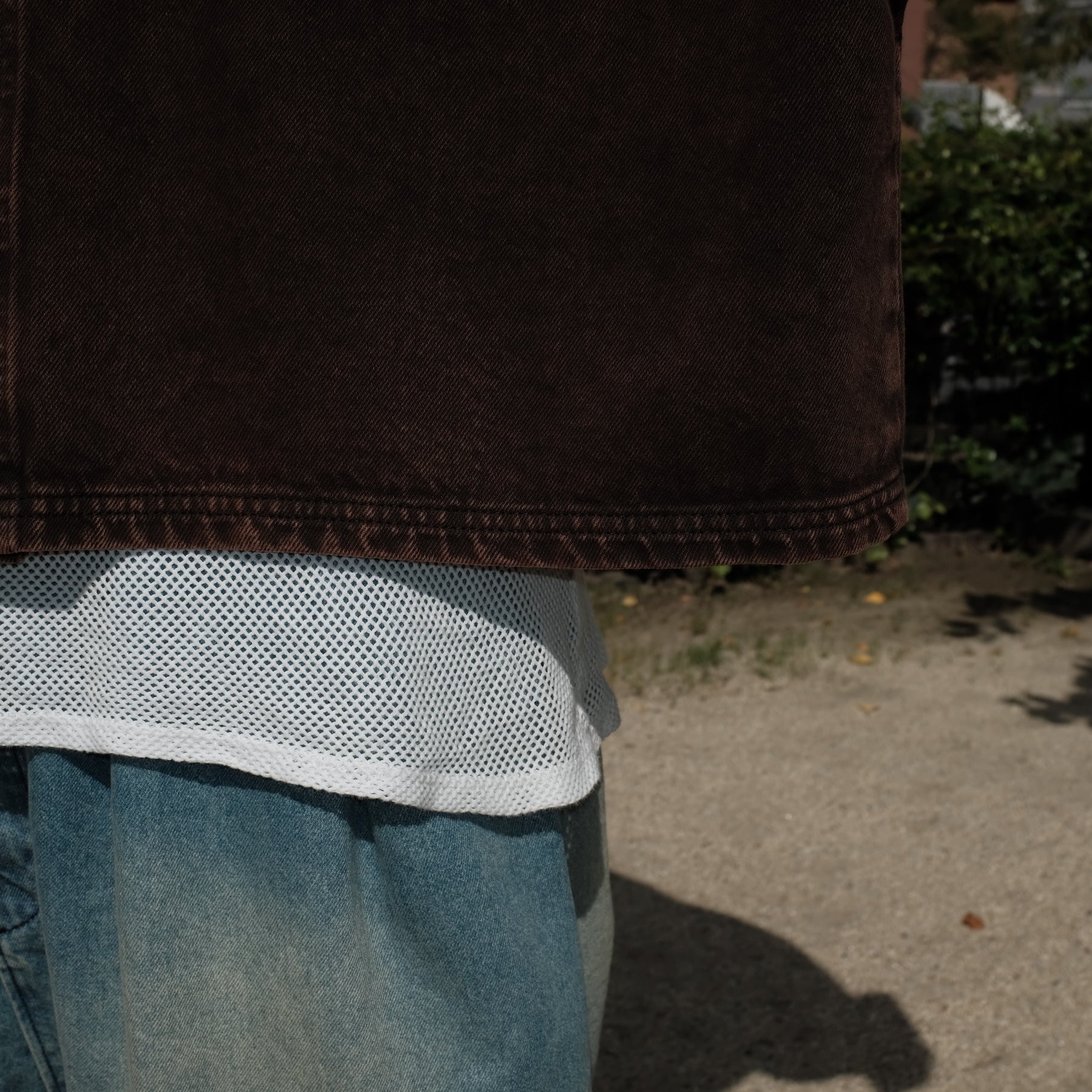 INTODUSK / SLOPE DENIM SHIRTS WASHED BROWN