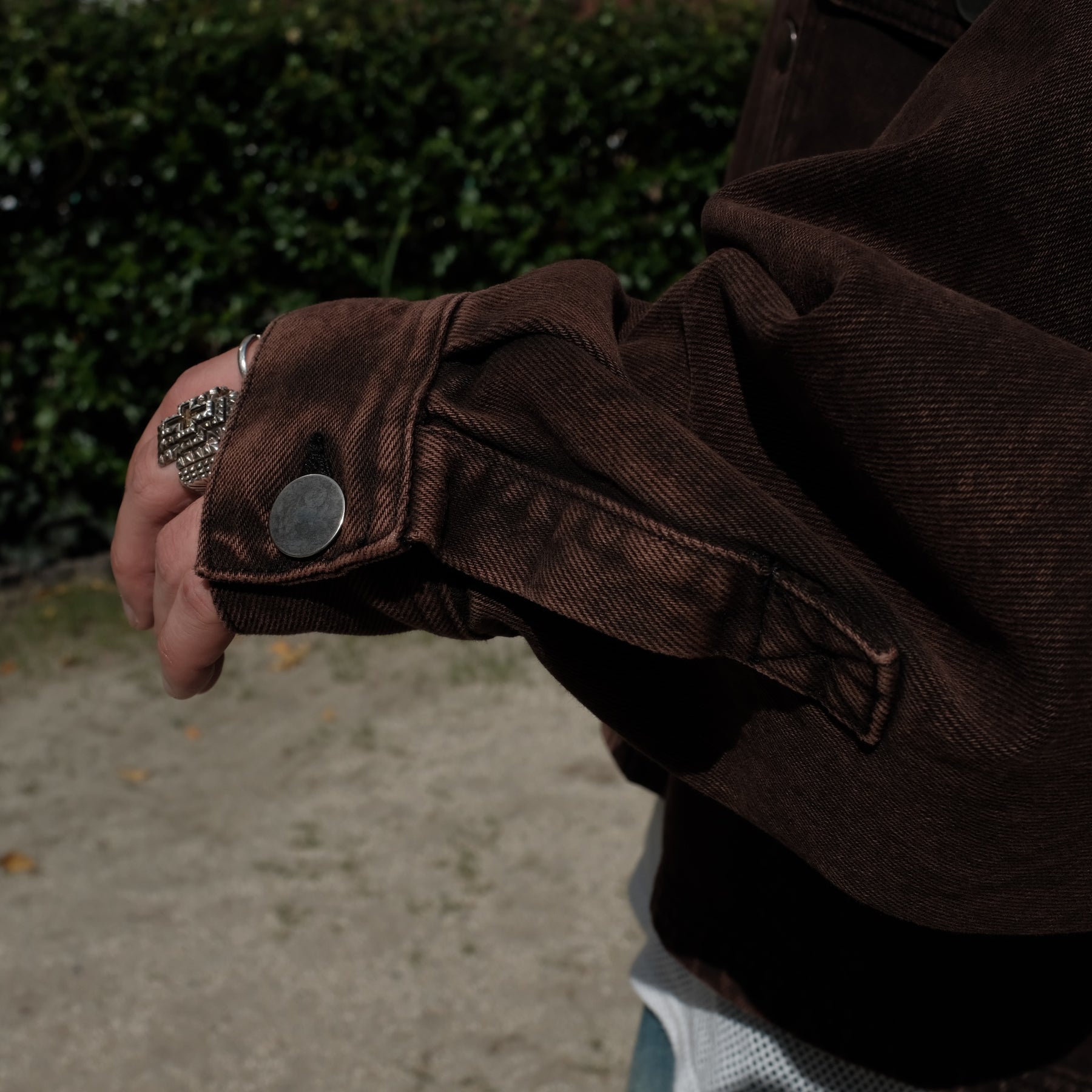 INTODUSK / SLOPE DENIM SHIRTS WASHED BROWN