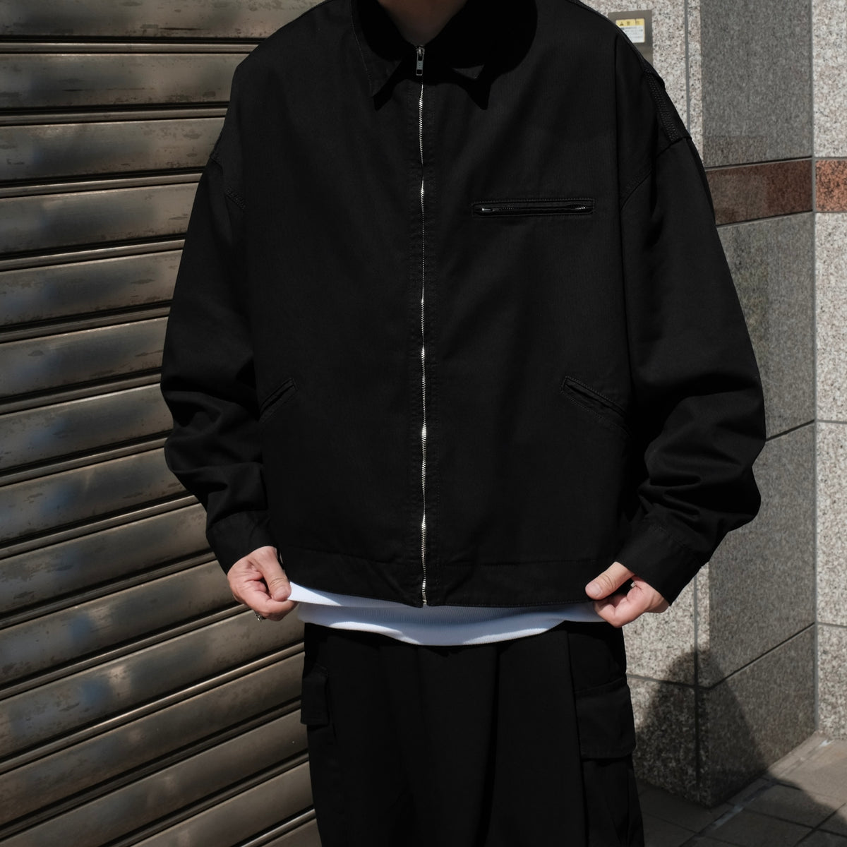 WILLY CHAVARRIA / DOWNTOWN JACKET WILLY BLACK TWILL