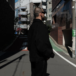 INTODUSK / TRUCKER SWITCHING JACKET SOLID BLACK