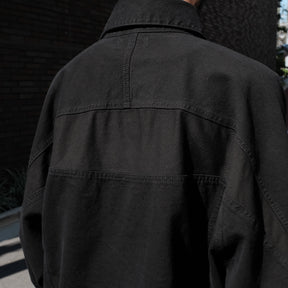 INTODUSK / TRUCKER SWITCHING JACKET SOLID BLACK