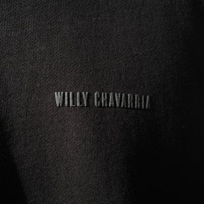 WILLY CHAVARRIA / WAFFLE LINED LS BUFFALO T SOLID BLACK