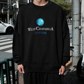 WILLY CHAVARRIA / WILLYPEDIA BOMBER CREW SOLID BLACK