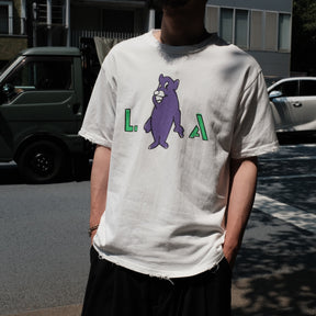 <span style="color: #ff2a00;">Last One</span> TEPPEI FURUYAMA / HALF SLEEVE T-SHIRT LA BEAR PURPLE