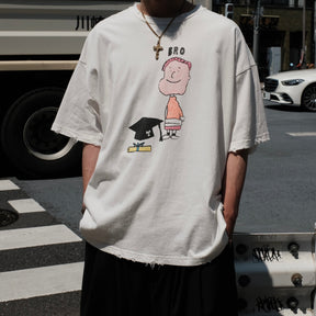 TEPPEI FURUYAMA / HALF SLEEVE T-SHIRT BRO ORANGE