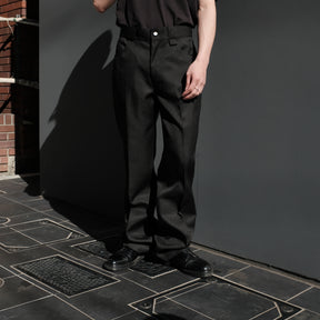 WILLY CHAVARRIA / FRONT PLEATS TROUSER WILLY BLACK