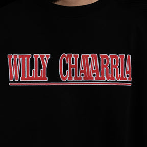 <span style="color: #f50b0b;">Last One</span> WILLY CHAVARRIA / SS BUFFALO EMBROIDERED PATCH LOGO T WILLY BLACK