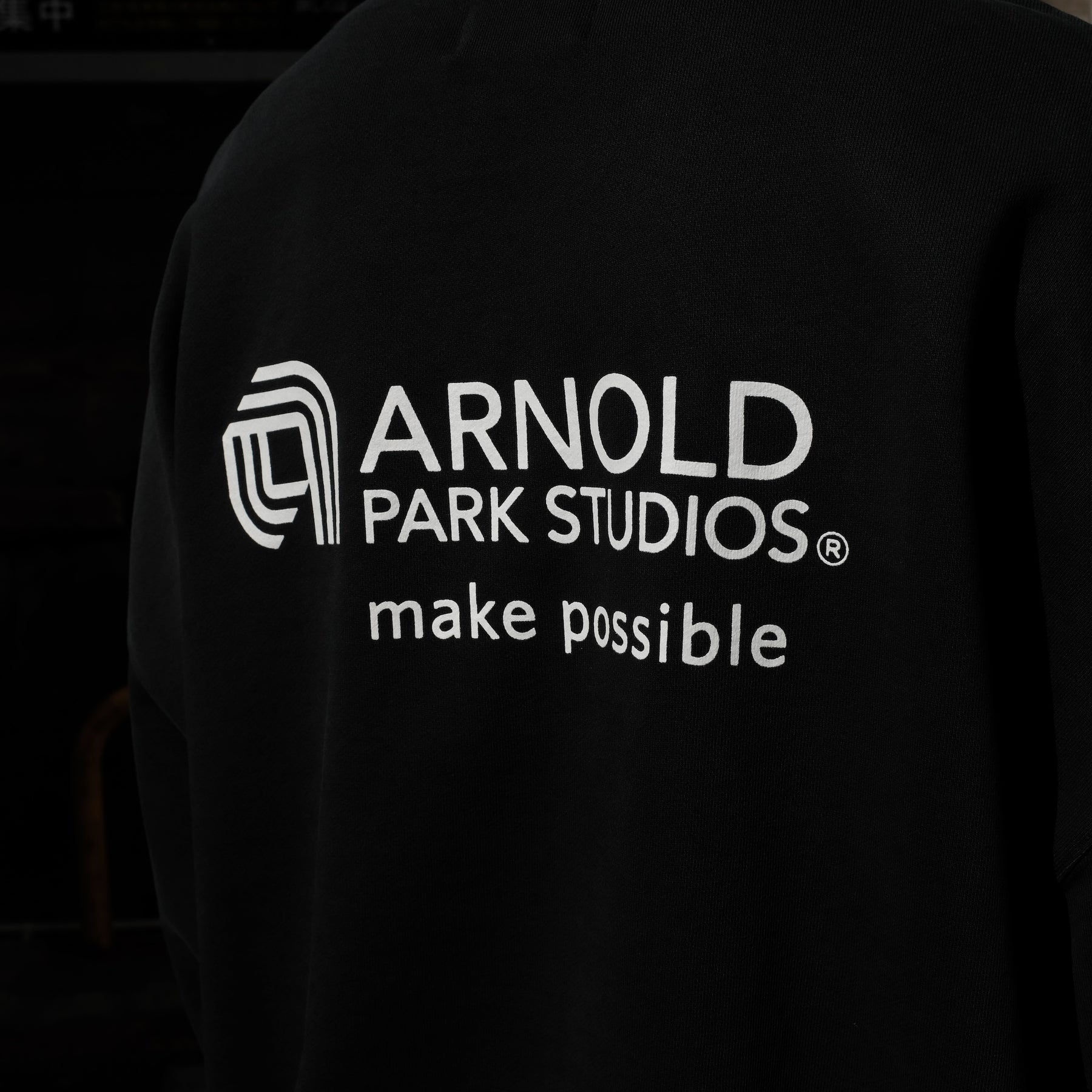 <span style="color: #f50b0b;">Last One</span> ARNOLD PARK STUDIOS / SEMICONDUCTOR MULTI LOGO CREW FADED BLACK