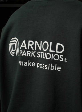 ARNOLD PARK STUDIOS / SEMICONDUCTOR MULTI LOGO CREW FOREST GREEN