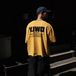 Y,IWO / Strong Cropped Tees Grizzly Yellow