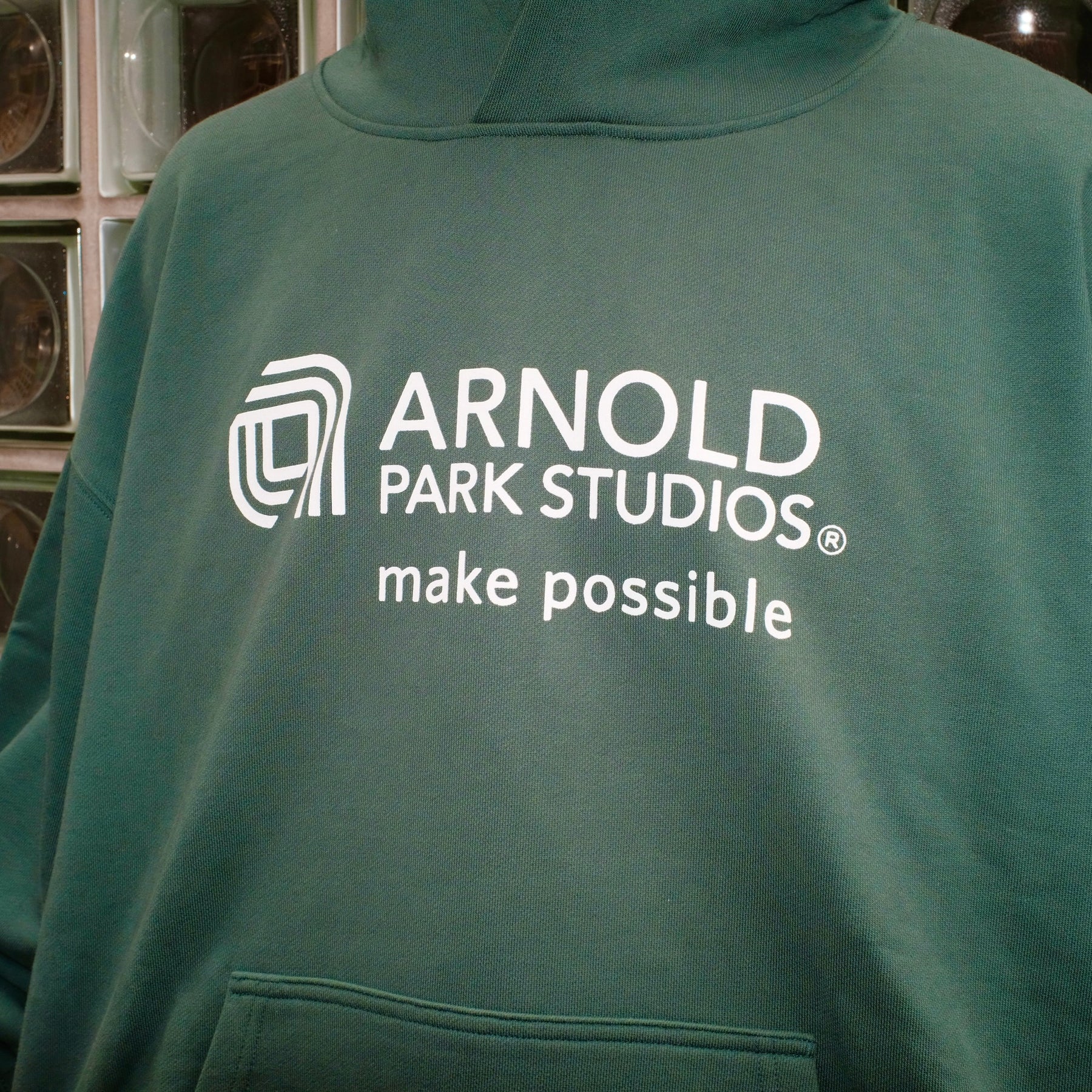 <span style="color: #f50b0b;">Last One</span> ARNOLD PARK STUDIOS / SEMICONDUCTOR MULTI LOGO HOODIE FOREST GREEN