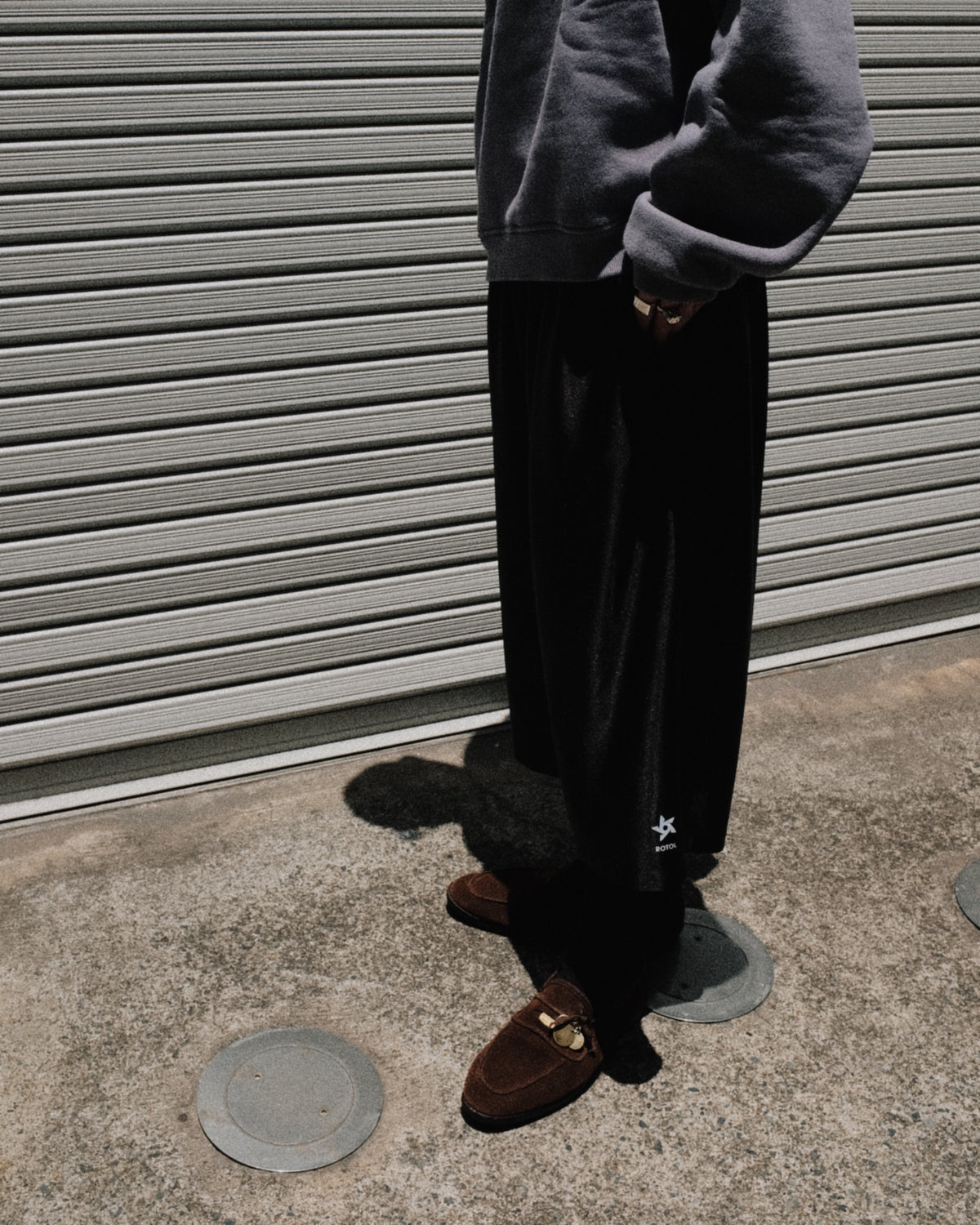 ROTOL / Poly Satin Basketball Shorts BLACK
