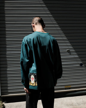<span style="color: #f50b0b;">Last One</span> TENDER PERSON / HENRY NECK LONG TEE GREEN