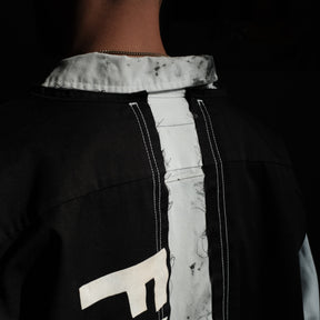 <span style="color: #ff2a00;">Last One</span> WESTFALL / WHATEVERWORKS DOUBLE BUTTON SHIRT LS BLACK DIRTY WHITE