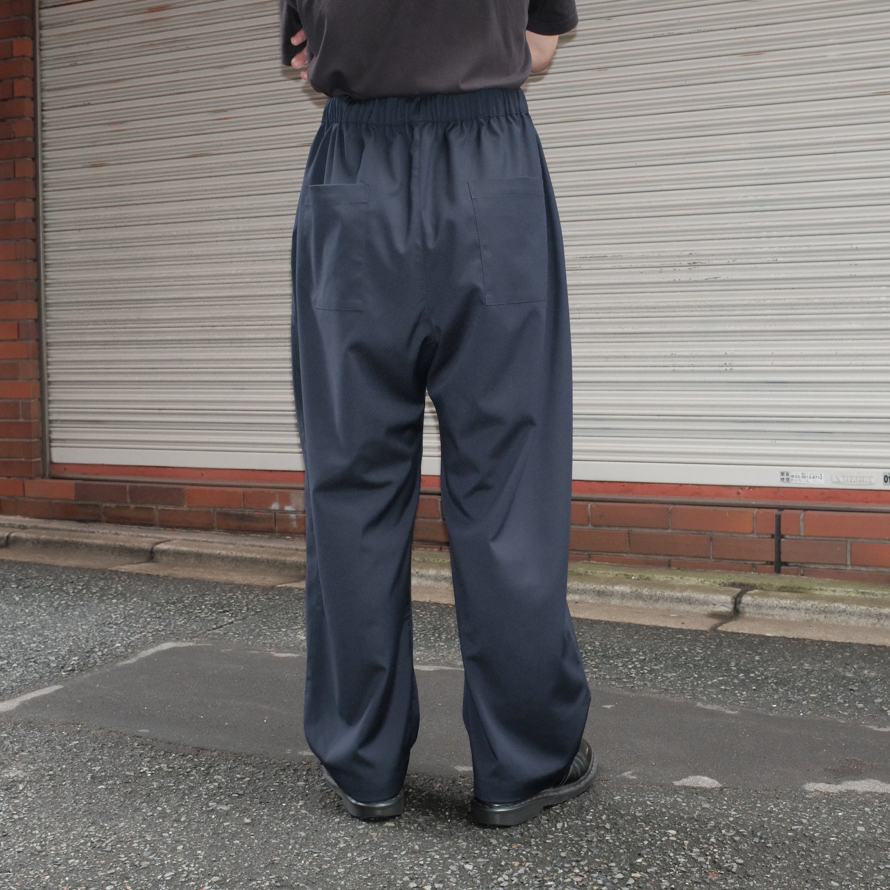 GREI. / PLEATED CRUISER PANT SUITING MIDNIGHT BLUE