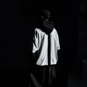 <span style="color: #ff2a00;">Last One</span> WESTFALL / WHATEVERWORKS DOUBLE HOODIE LS BLACK WHITE
