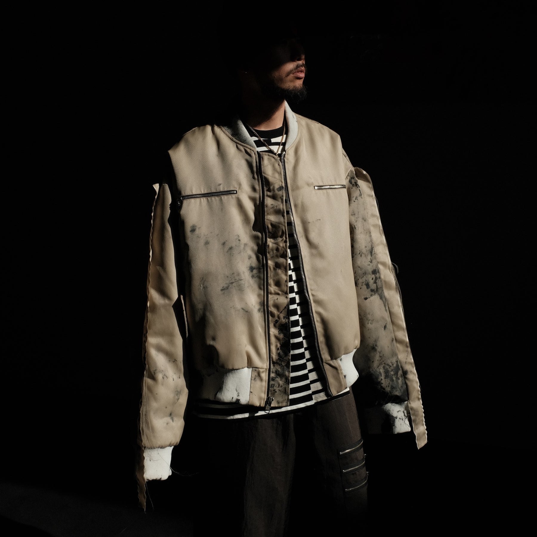 WESTFALL / MOHAWK SLEEVE BOMBER LS DIRTY WHITE