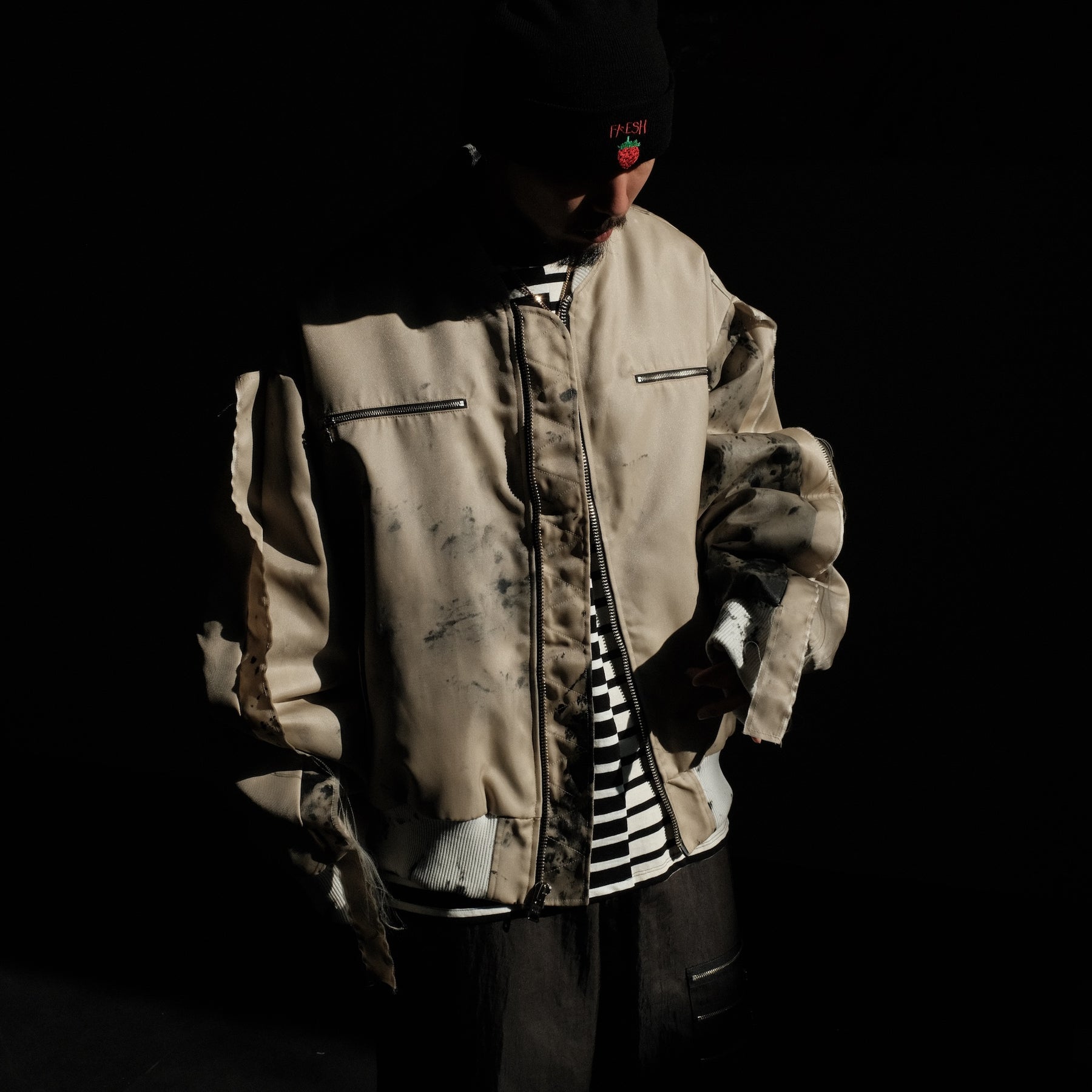 WESTFALL / MOHAWK SLEEVE BOMBER LS DIRTY WHITE
