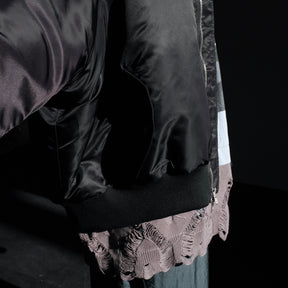 <span style="color: #ff2a00;">Last One</span> WESTFALL / MOHAWK SLEEVE BOMBER LS BLACK