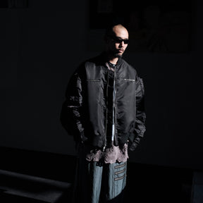 <span style="color: #ff2a00;">Last One</span> WESTFALL / MOHAWK SLEEVE BOMBER LS BLACK