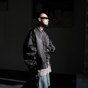 <span style="color: #ff2a00;">Last One</span> WESTFALL / MOHAWK SLEEVE BOMBER LS BLACK