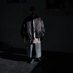 <span style="color: #ff2a00;">Last One</span> WESTFALL / MOHAWK SLEEVE BOMBER LS BLACK