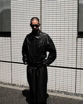 SOSHIOTSUKI / LEATHER BLOUSON BLACK