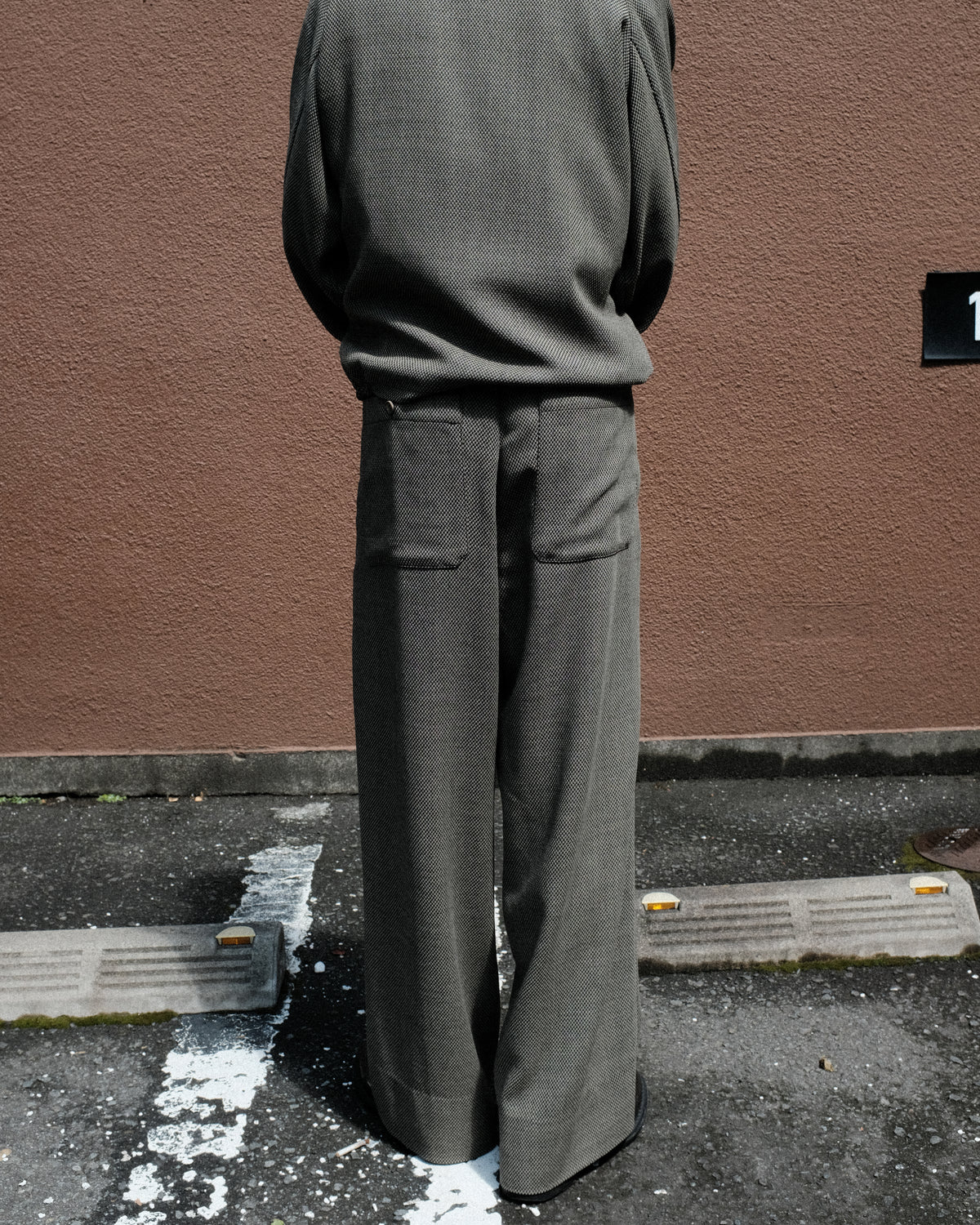 SOSHIOTSUKI / DOUBLE INVERTED TUCK JUDO TROUSERS DOBBY GREY