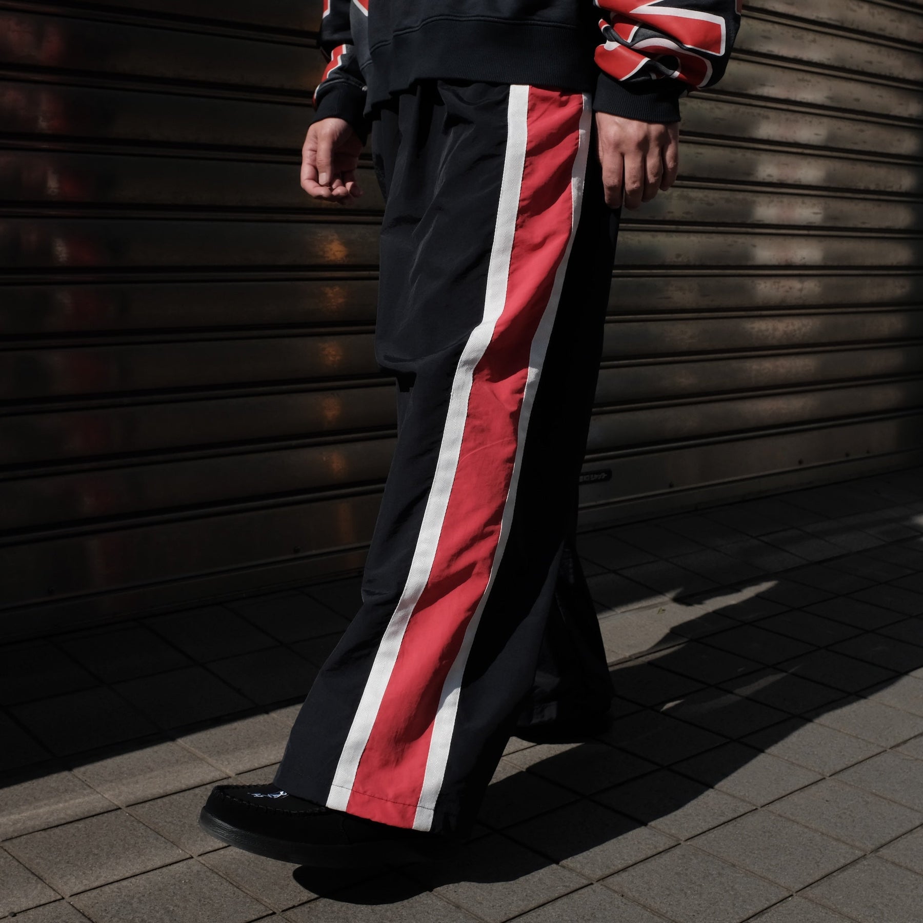 WILLY CHAVARRIA / WINDBREAKER PANTS WILLY DARK NAVY & ROSE RED