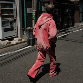 <span style="color: #f50b0b;">Last One</span> TENDER PERSON / PAINTING EMBROIDERY HOODIE RED