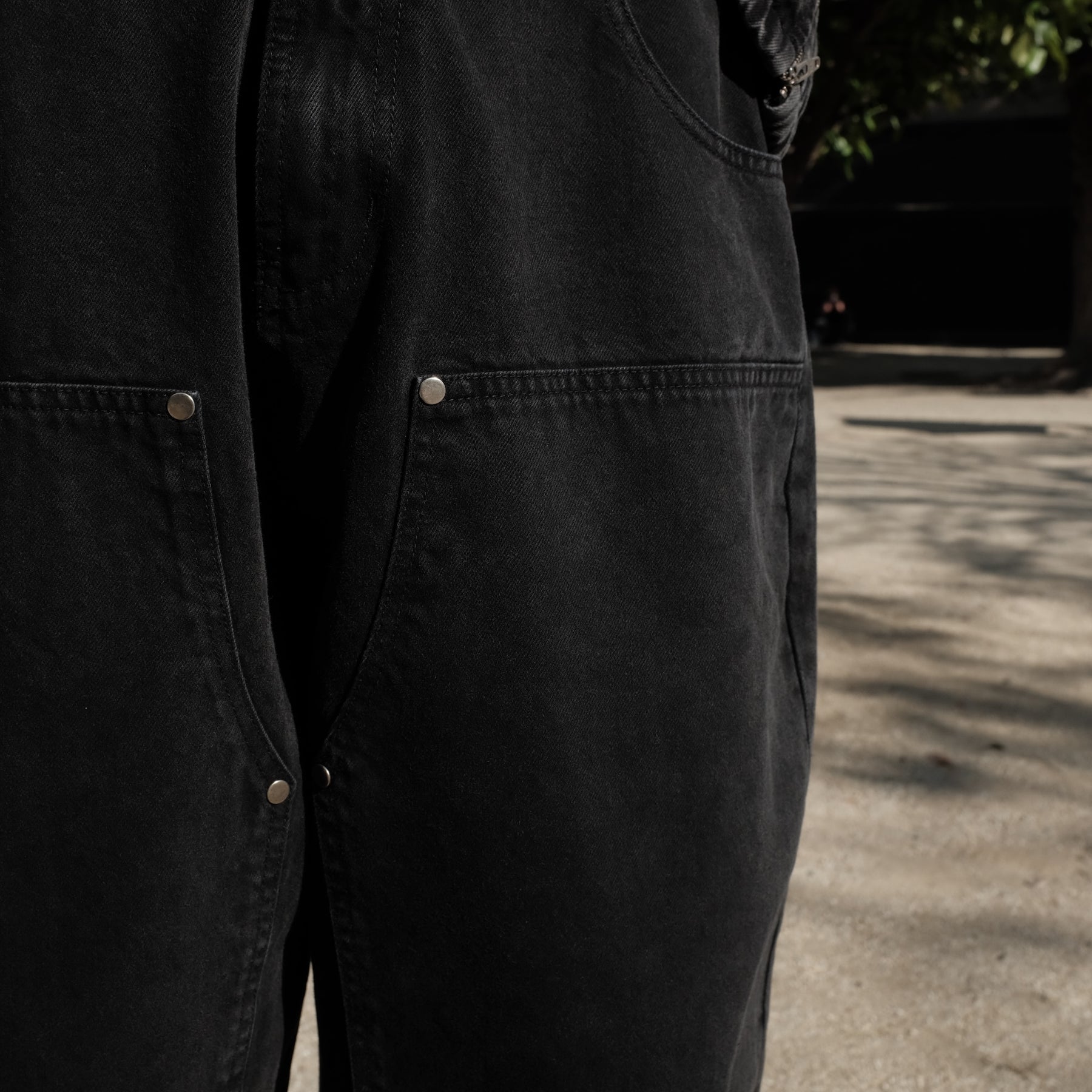 INTODUSK / EDGE REINFORCED JEAN WASHED BLACK