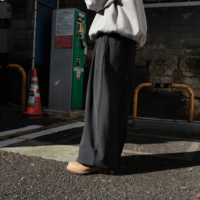 INTODUSK / GATHER DRAWSTRING SWEAT PANT CHEMICAL BLACK