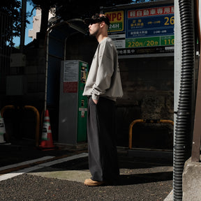 INTODUSK / GATHER DRAWSTRING SWEAT PANT CHEMICAL BLACK