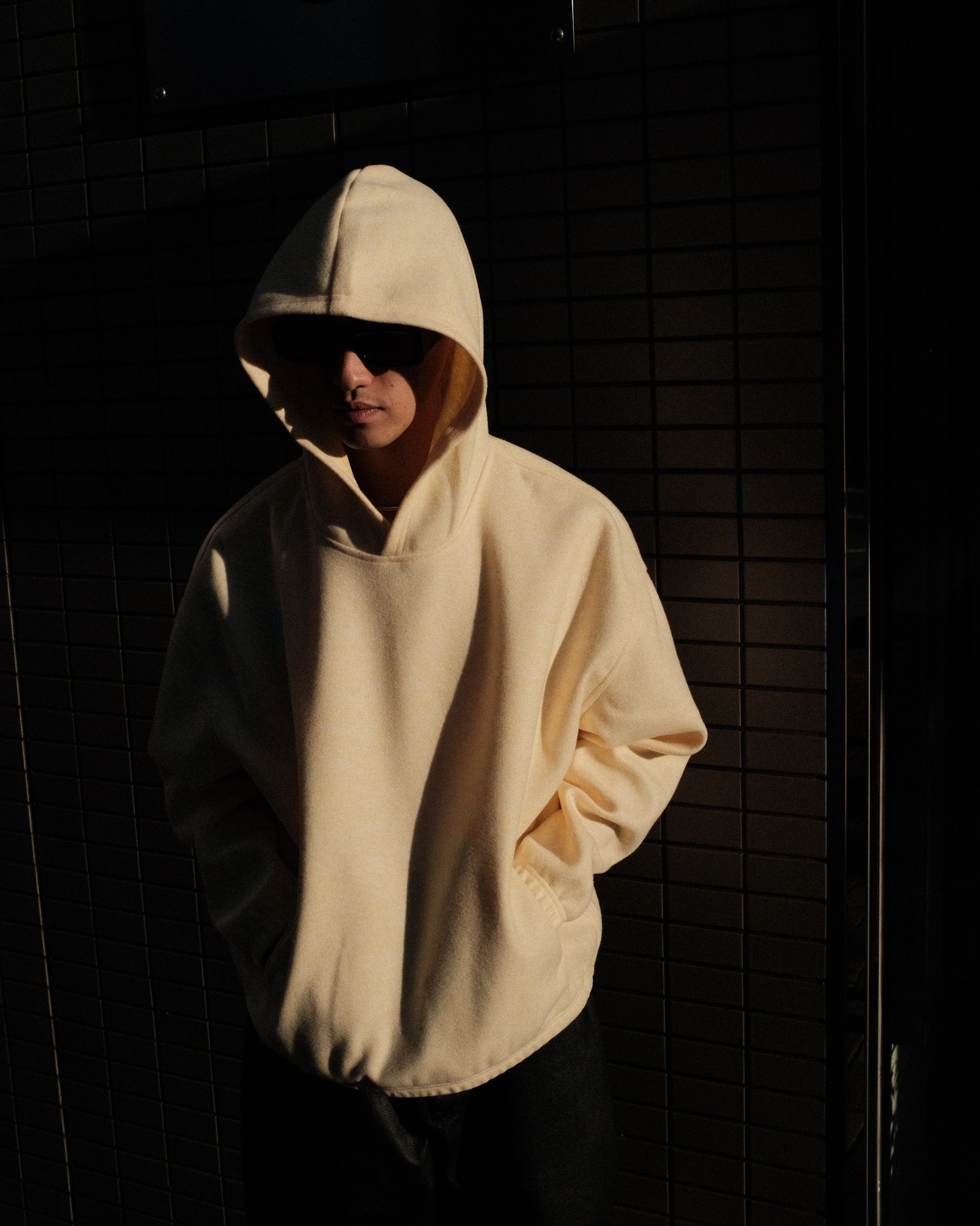 JEONGLI / HOODIE HYBRID WOOL YELLOW