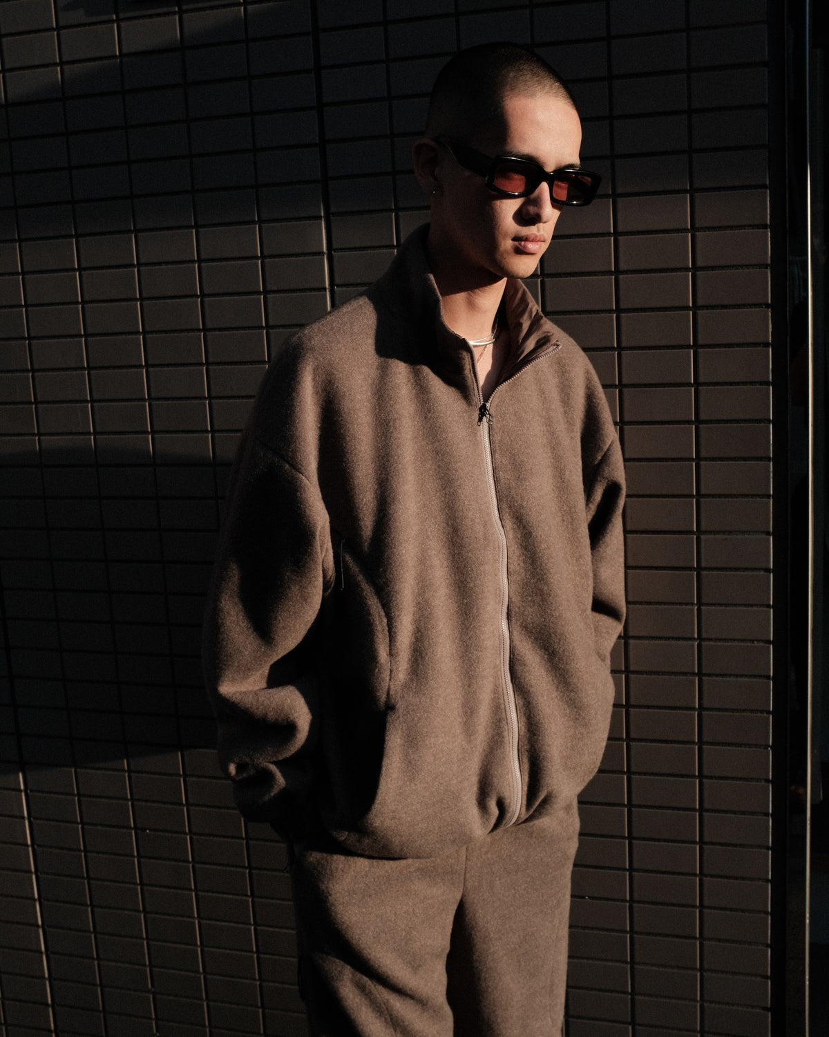 JEONGLI / RIVER RIVERSIBLE BLOUSON BROWN