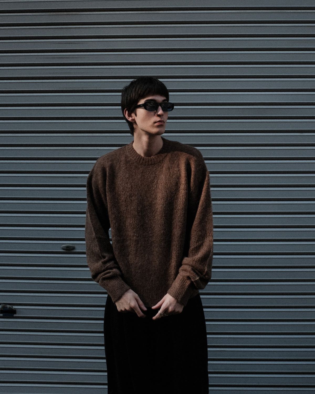 1313 SELAH / THORN ROSE CREWNECK BROWN