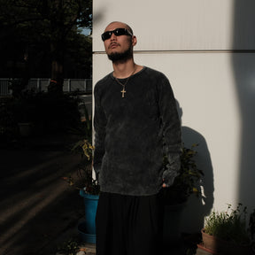 ROTOL / X LONG SLEEVE TEE CHARCOAL