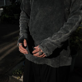 ROTOL / X LONG SLEEVE TEE CHARCOAL