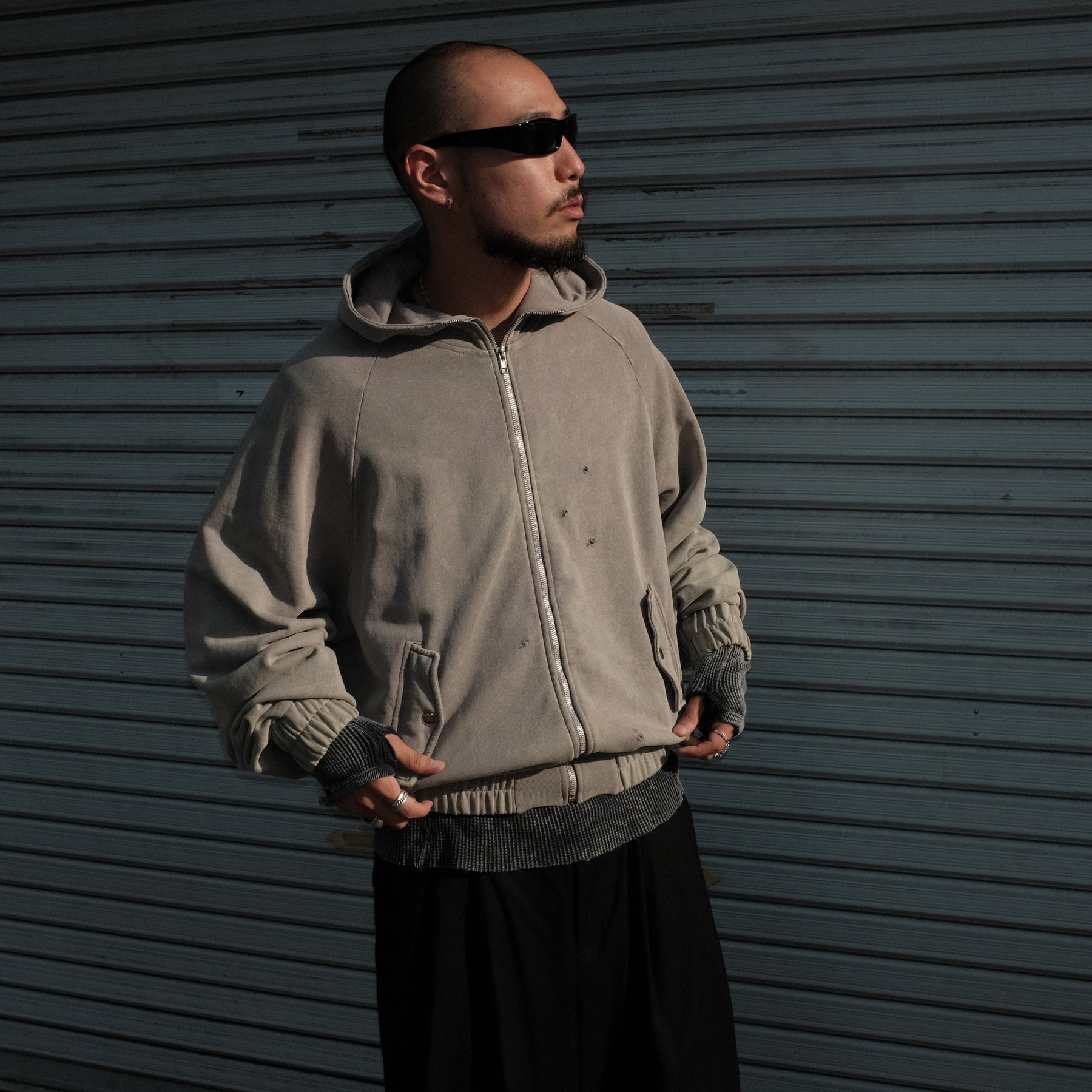ROTOL / X LONG SLEEVE TEE CHARCOAL
