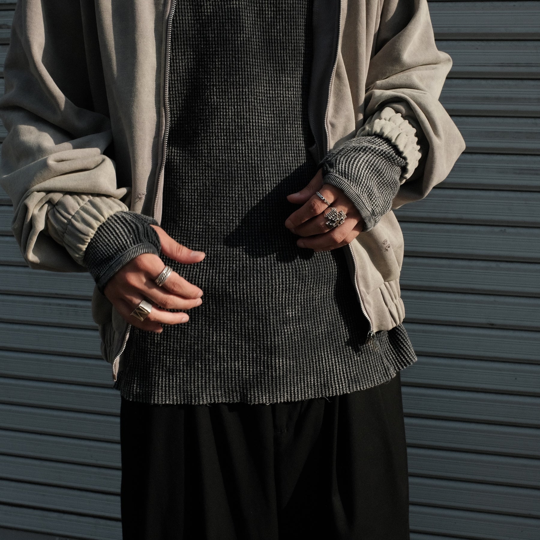 ROTOL / X LONG SLEEVE TEE CHARCOAL