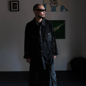 INTODUSK / LACE SHIRT BLACK