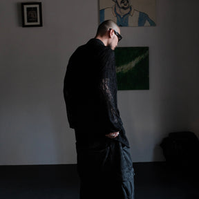 INTODUSK / LACE SHIRT BLACK