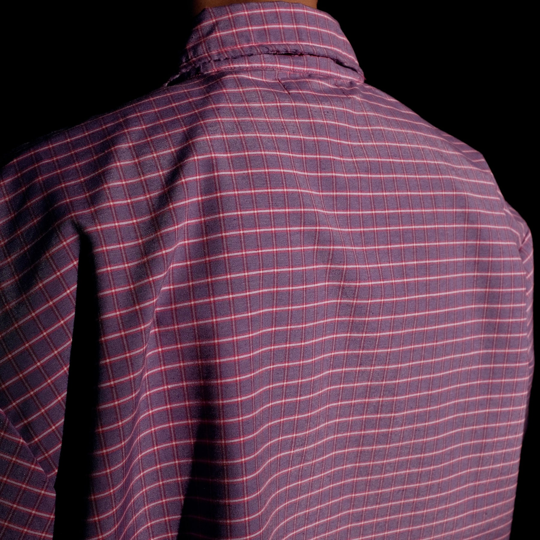 <span style="color: #f50b0b;">Last One</span> INTODUSK / PLAID DAMEGED SHIRT PINK PLAID