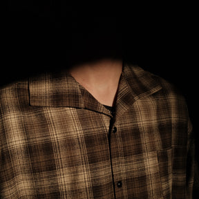 INTODUSK / DISCIPLE PLAID SHIRT BEIGE PLAID