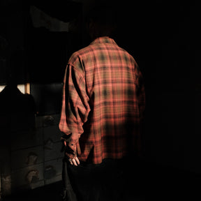 <span style="color: #f50b0b;">Last One</span> INTODUSK / DISCIPLE PLAID SHIRT ORANGE PLAID