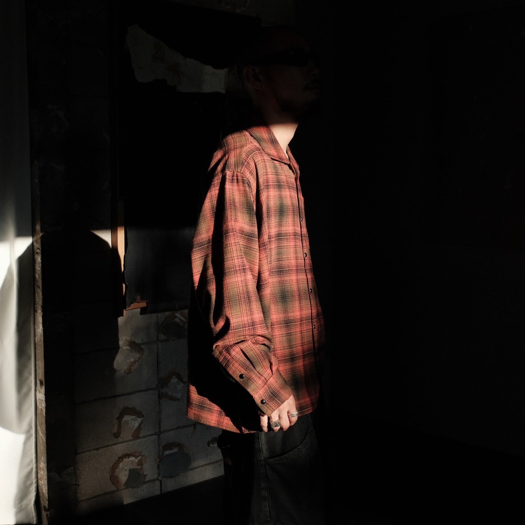 <span style="color: #f50b0b;">Last One</span> INTODUSK / DISCIPLE PLAID SHIRT ORANGE PLAID